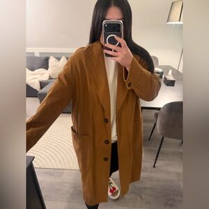 Zara Brown Oversized Coat